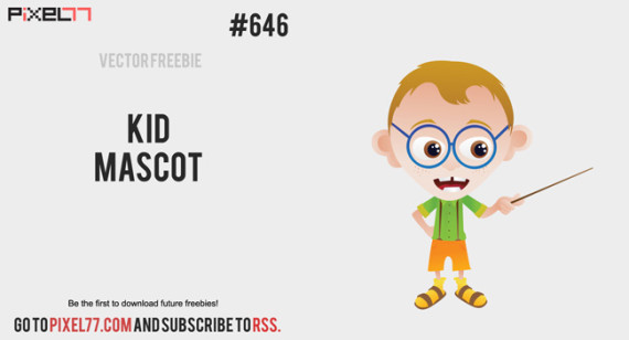 Download Kid Mascot Vector for FREE.