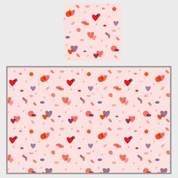 Free Vector of the Day #661: Love Pattern Vector