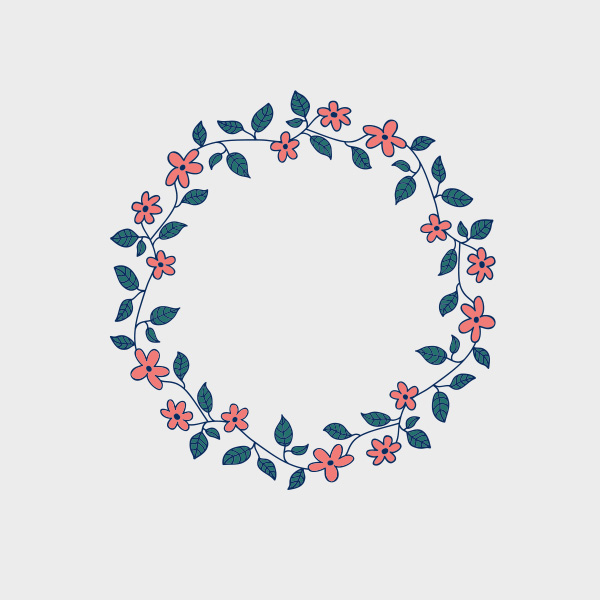 Free Vector of the Day #700: Doodle Floral Frame