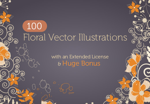 floral vector illustrations