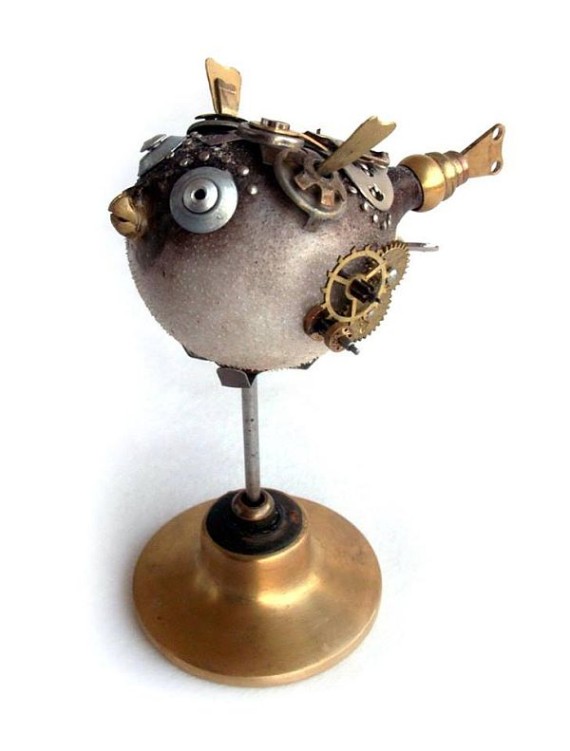 Igor Verniy steampunk animal sculptures