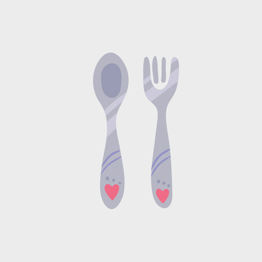 vector spoon fork