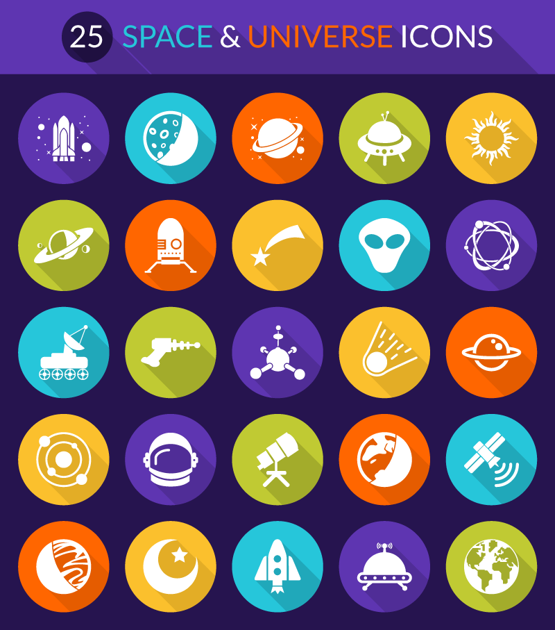 space and universe icons