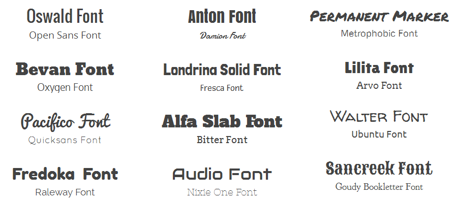 font pairing