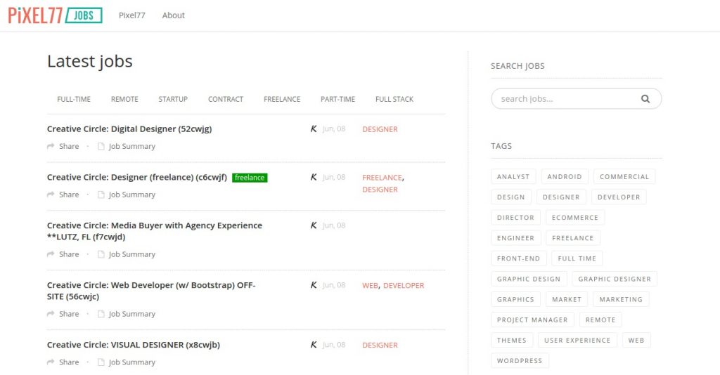 FireShot Capture 065 - Pixel77 Jobs - Design Jobs Aggregator - http___jobs.pixel77.com_