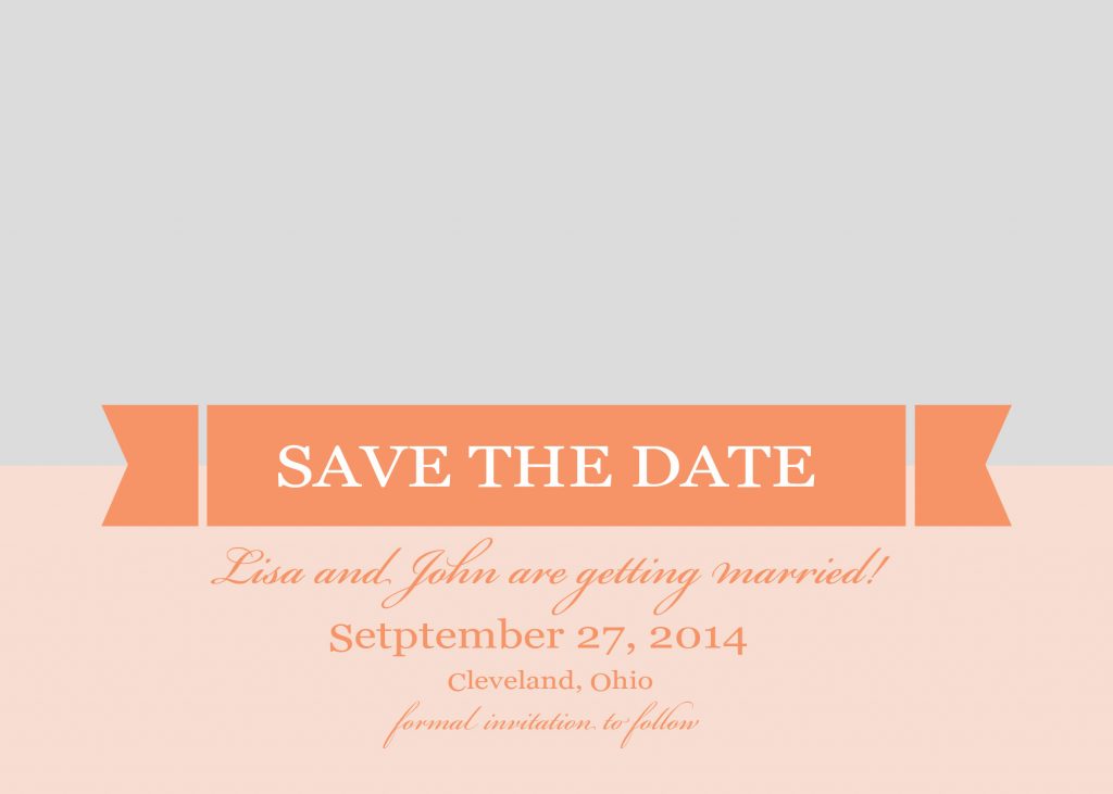 Save The Date Card Editable Template