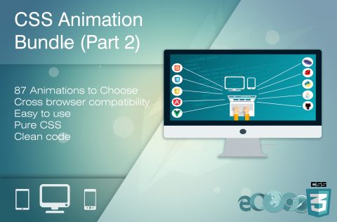 HTML & CSS Animation Bundle (Part 2) With 87 Mind-Blowing Animation Effects