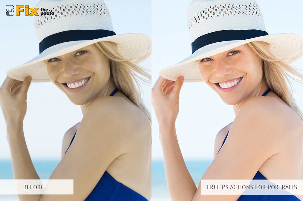 free photoshop action for portraits
