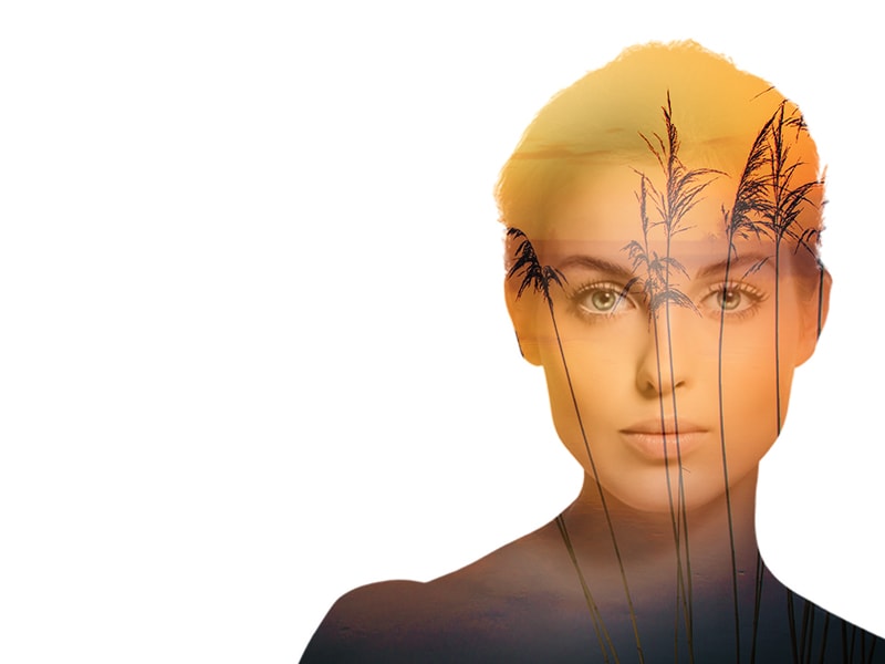 example of Double Exposure effect