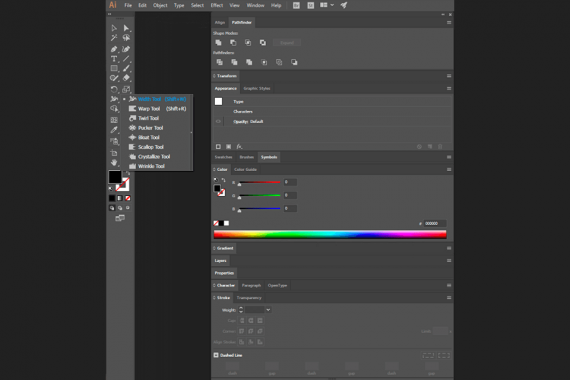  adobe illustrator toolbar customization