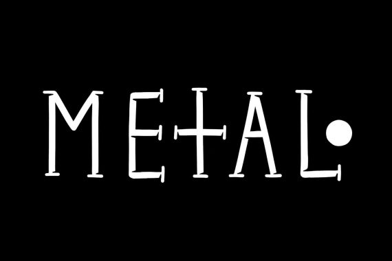 Metal tattoo fonts