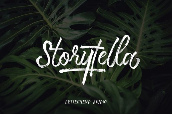 Image of Storytella Font for banner design by Pixelo