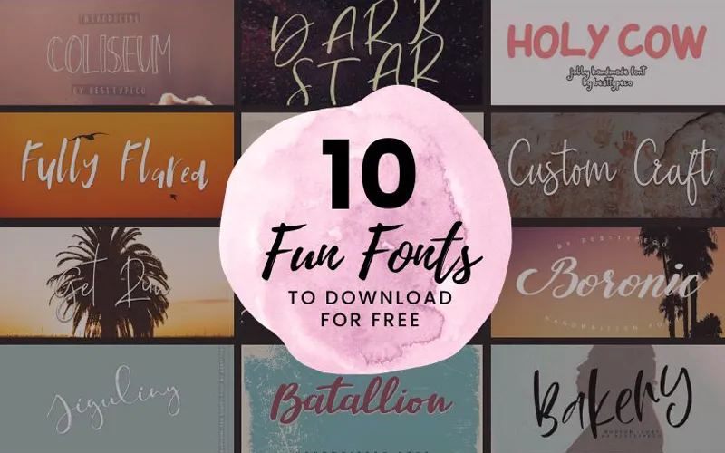 10 Fun Fonts To Download For Free