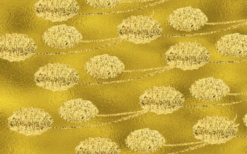 Golden Embroidered Background