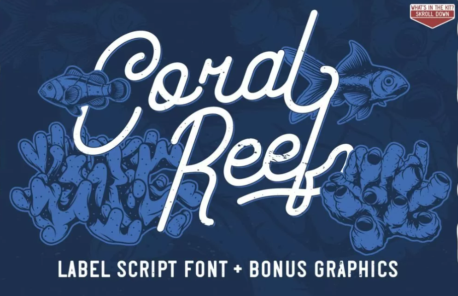 Coral reef font