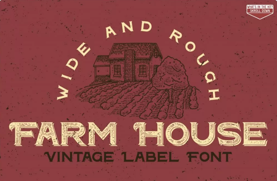 Farmhouse font