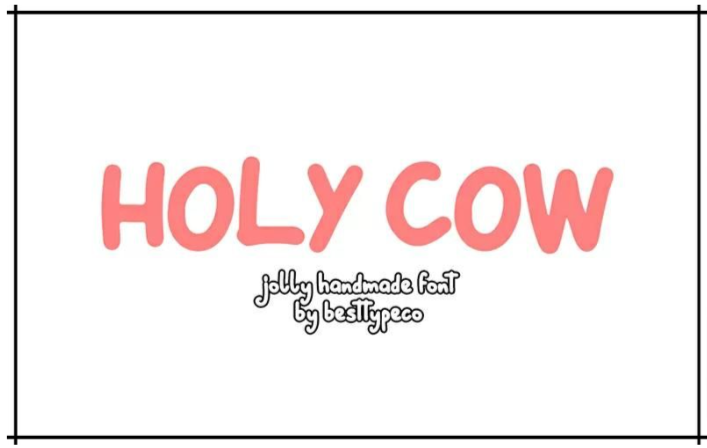 holy-cow-handmade-font