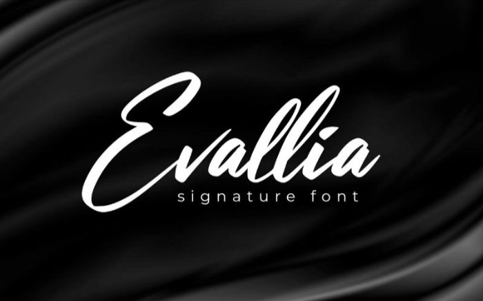 evallia-signature-font