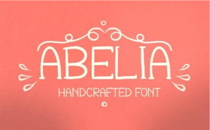 abelia-handcrafted-font