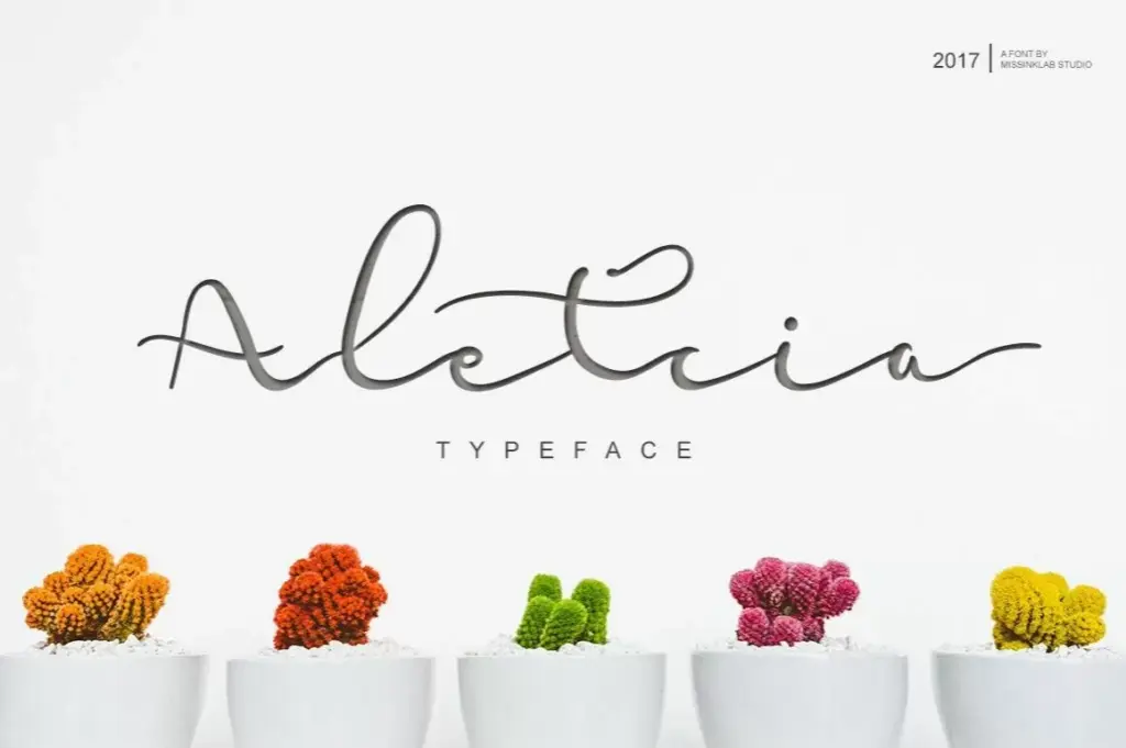 Aletcia free fonts for commercial use