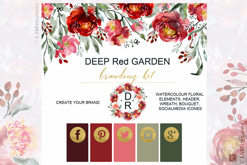 Deep Red Garden Color Kit.