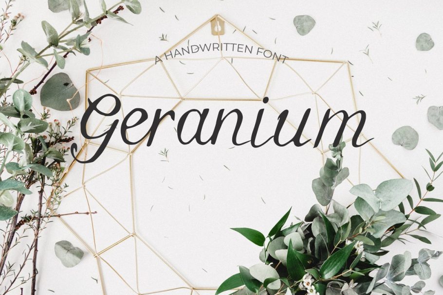 geranium font free