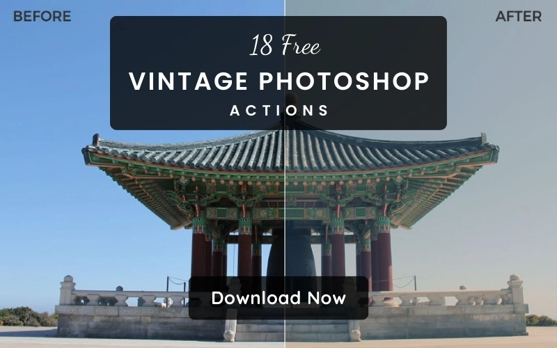 free vintage photoshop actions