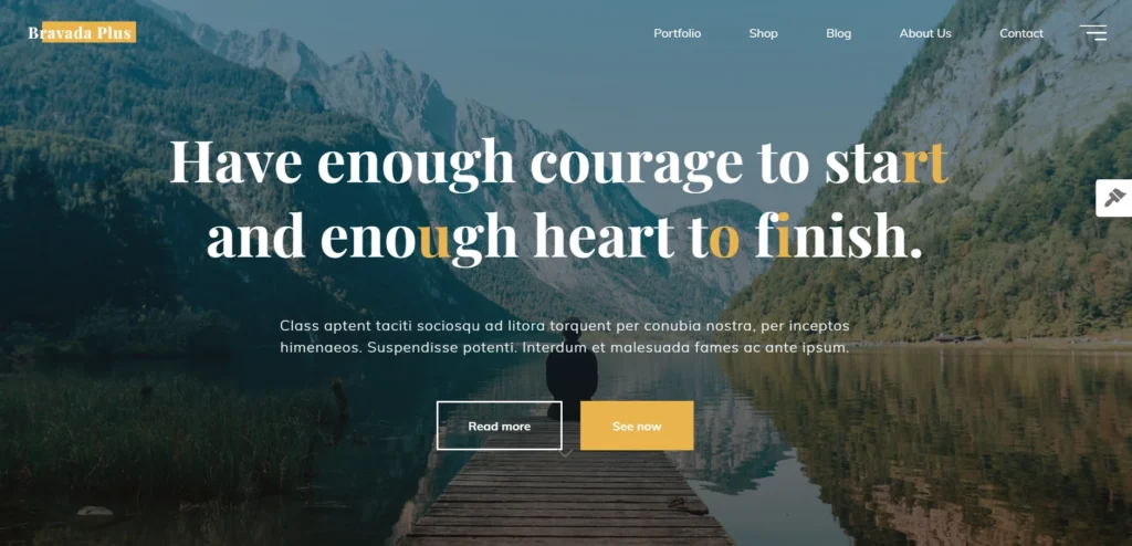 Bravada wordpress theme