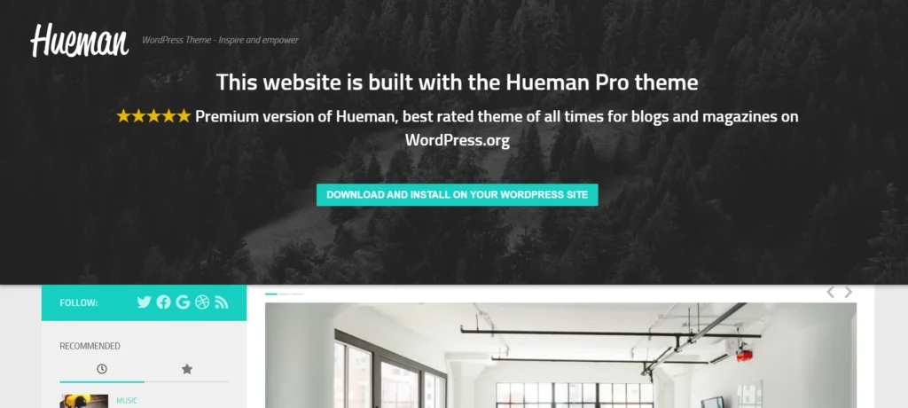 Heuman free wordpress theme