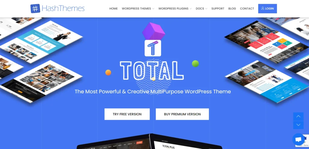 total wordpress theme