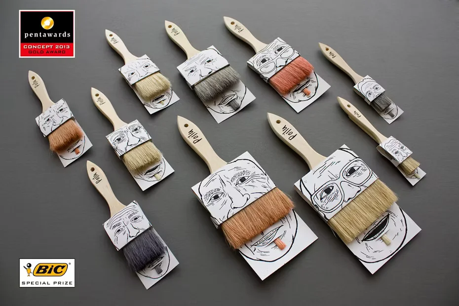 unique brush packaging