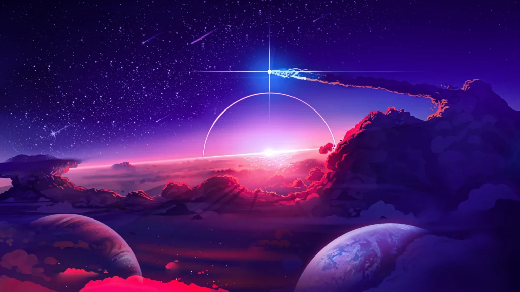 outer space scene