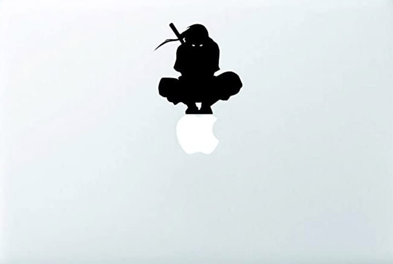 ninja on Apple sticker