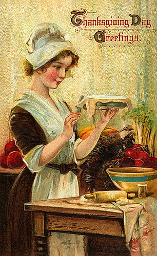 vintage thanksgiving illustration