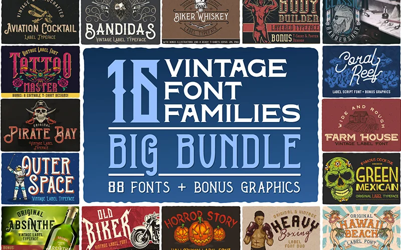 best vintage fonts