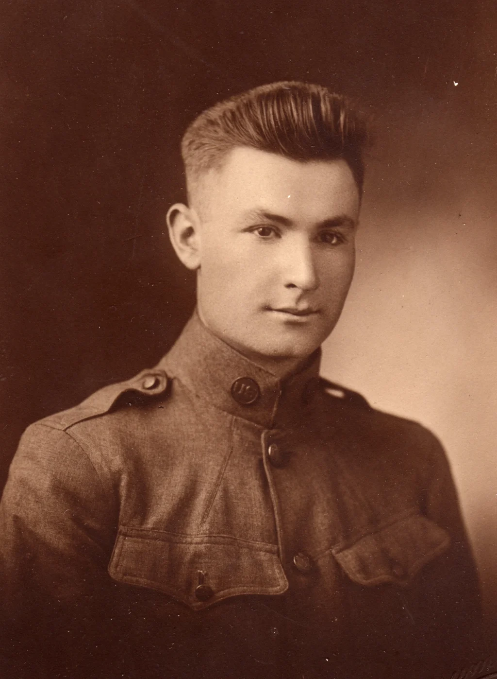 Vintage photography of a young man