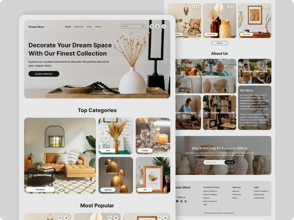 e commerce website designs