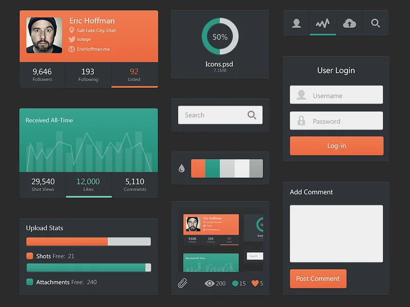 flat UI kits