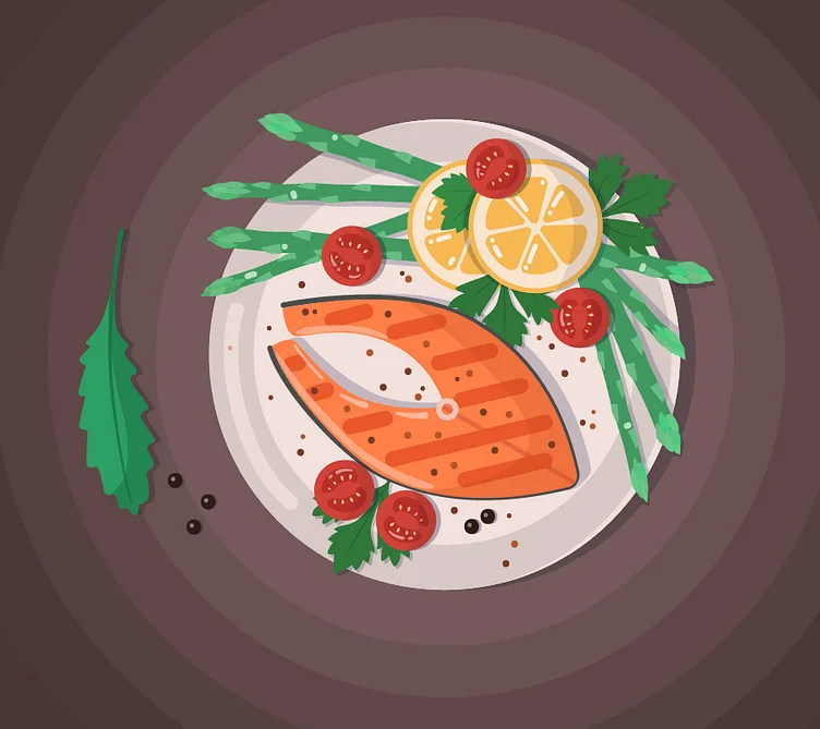 fish food illustrations