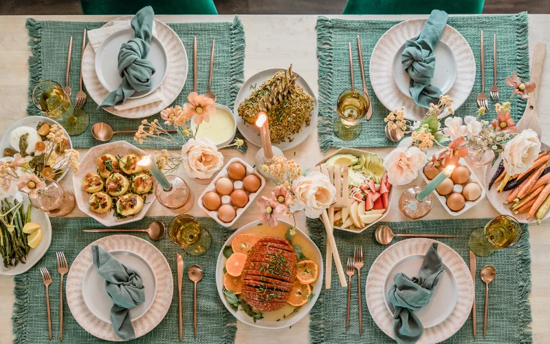 food spread on the table