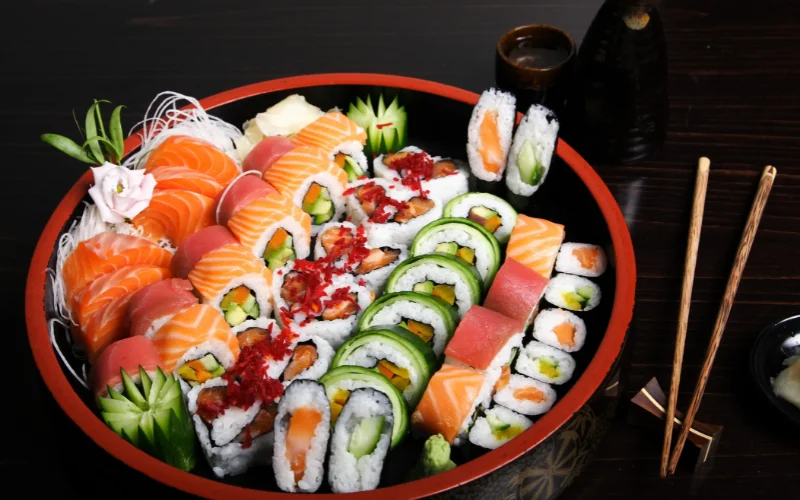 sushi - easy food photography ideas