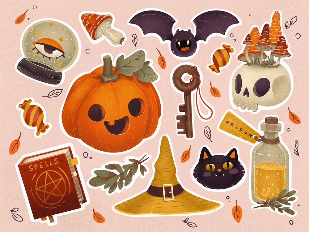 Halloween sticker ideas