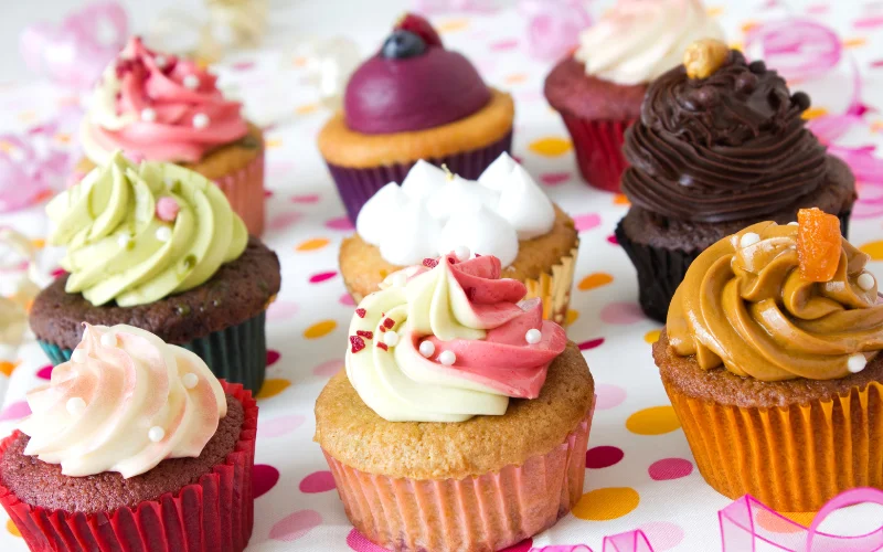 variety of cupcake designs