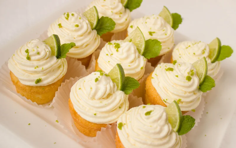 lime flavored cupcakes decoration