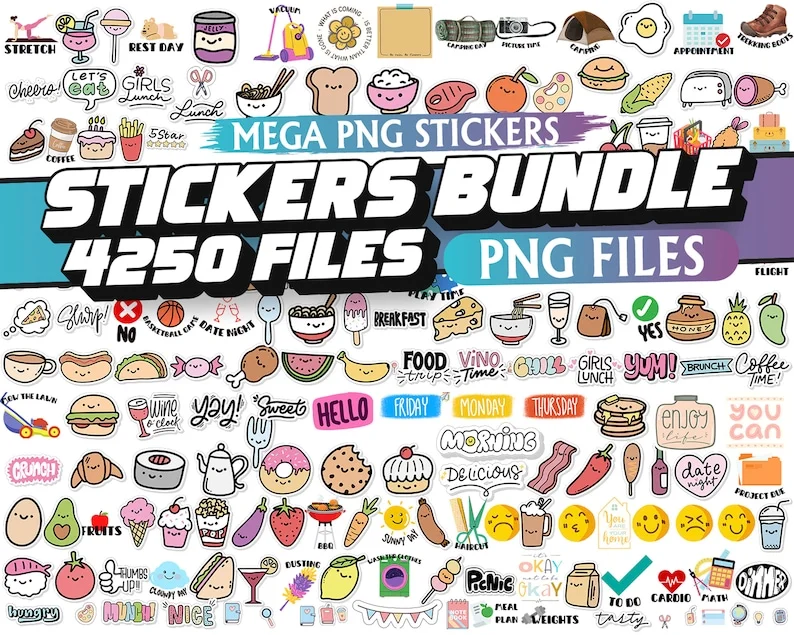 PNG Sticker bundle