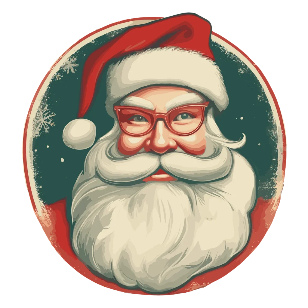 vintage Santa illustration