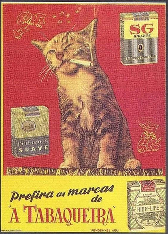 Old cigarette ads, antique tobacco advertising