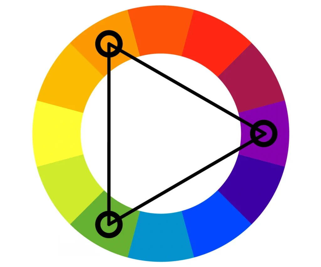 Triadic Colors - primary colors in graphic design