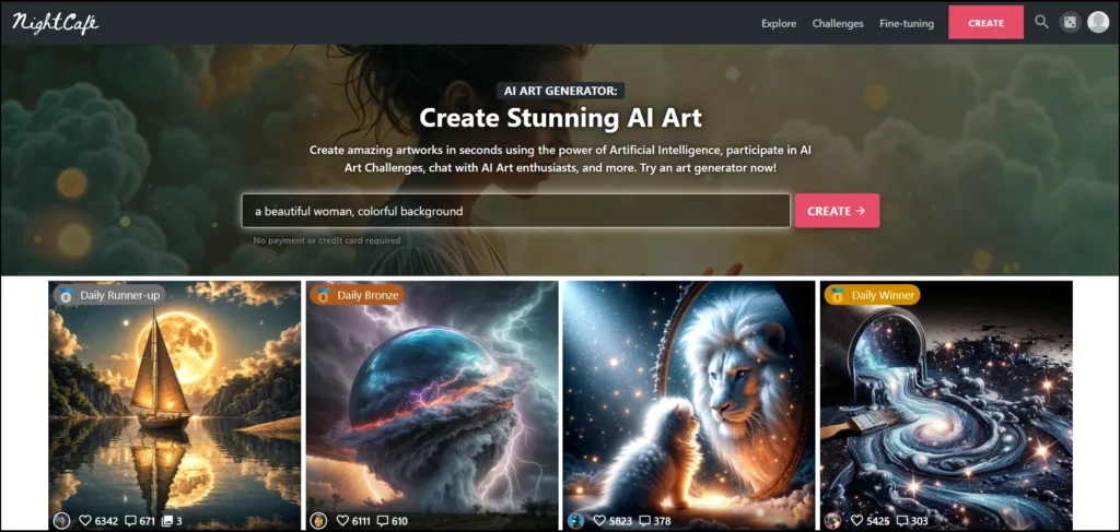 NightCafe AI Art Generator