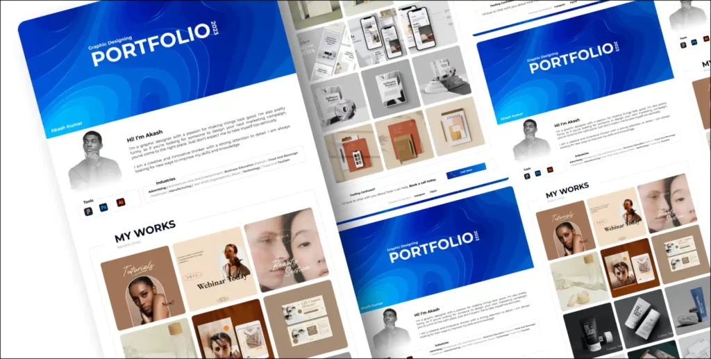 Graphic Design Portfolio, Online graphic design portfolio, online portfolio website